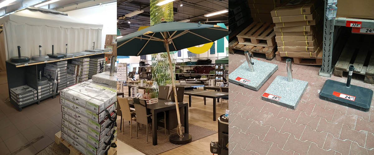 DIY outdoor umbrella stand issues with wobbly tubes