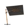 Baser Supreme Cantilever Antracite Wood Look, 250x250 cm