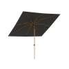 Baser Supreme Push Outdoor Umbrella Anthracite Wood Look 250x250 cm