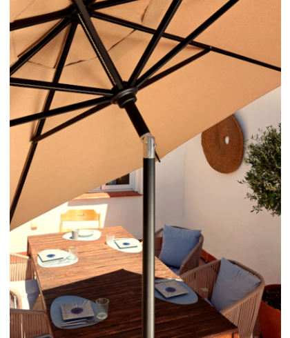 Baser Original Outdoor Umbrella with Crank 3 m 
